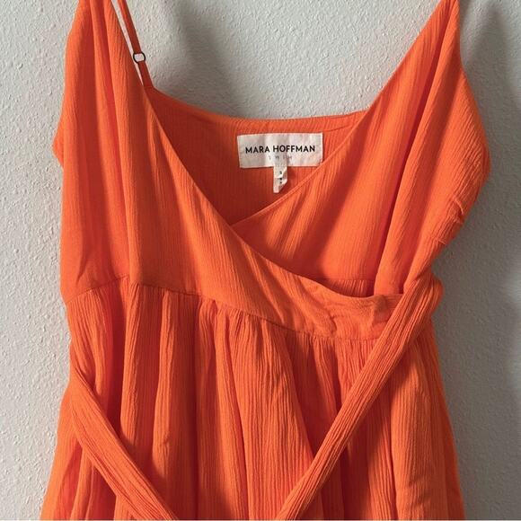 MARA HOFFMAN ' Alma' Crepe Wrap Cover-up Dress - Size S - Picture 6 of 7